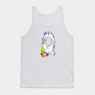 Name Initial Letter Q and Eclectus Parrot Tank Top